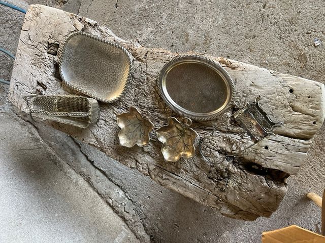 Plata/Alpaca: Bandejas y Cesta