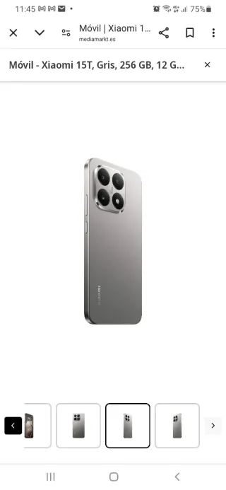 Móvil Xiaomi plateado sin abrir regalo Patinete