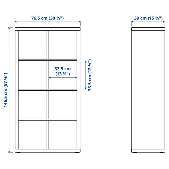 Estantería Blanca IKEA KALLAX 8 Cubos
