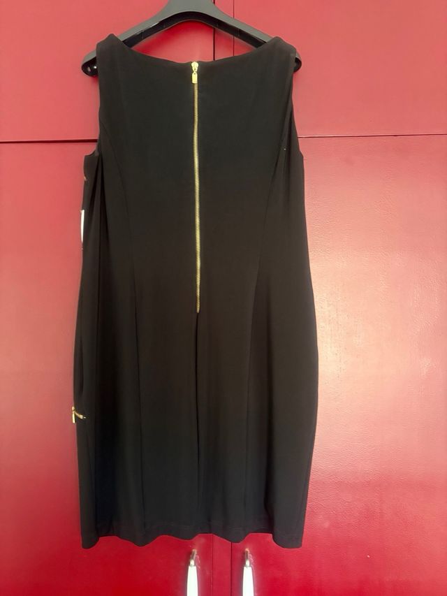 Vestido elegante señora cremalleras