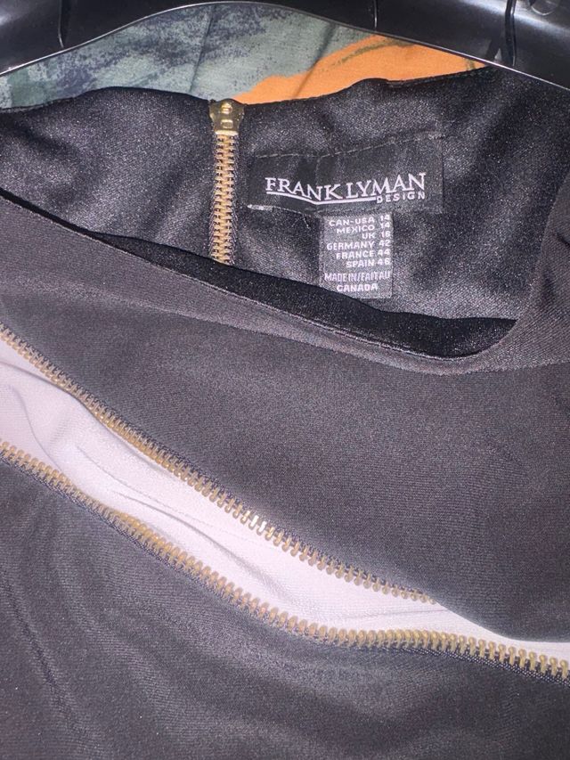 Vestido elegante señora cremalleras