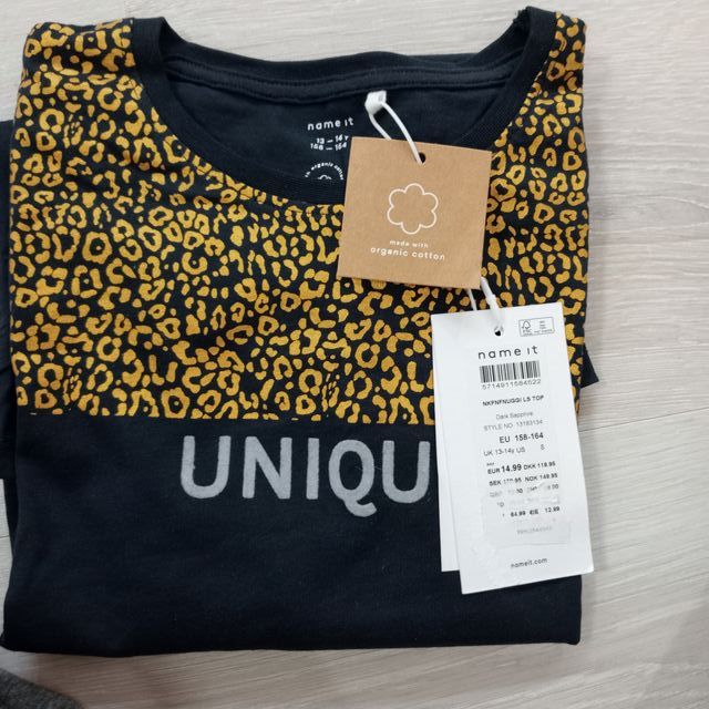 Camiseta manga larga. Name It. T. 13/14. Nueva