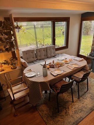 Tavolo da pranzo consolle in legno libro estensibile