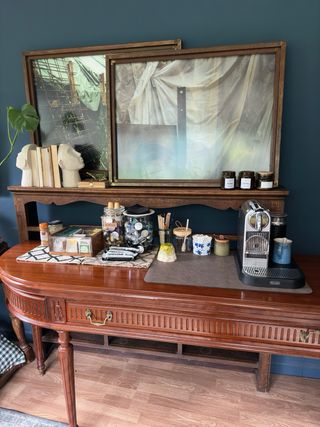 Tavolo da pranzo consolle in legno libro estensibile