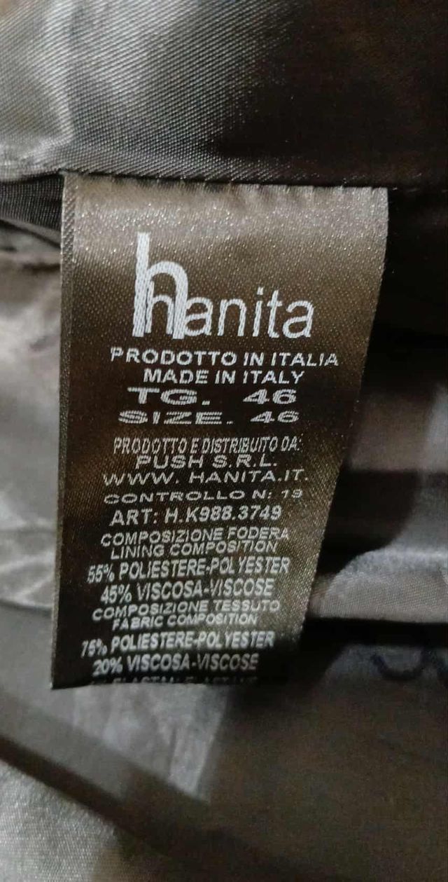 Cappotto Trench Nero Taglia 46