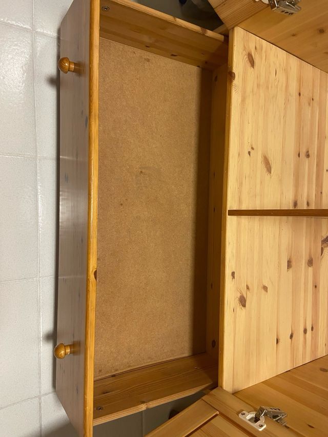 Armario Ikea Pino Macizo Doble Puerta