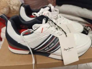 Zapatillas Pepe Jeans London Blancas y Azules