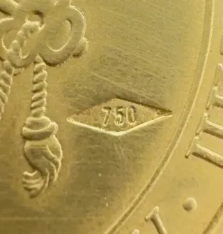 Medaglia Giovanni XXIII Oro 18kt Canonizzazione