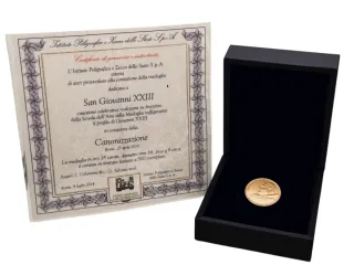 Medaglia Giovanni XXIII Oro 18kt Canonizzazione