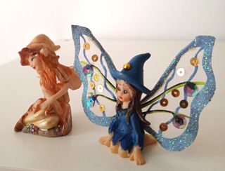 Set 2 Fatine In Resina Anni 90