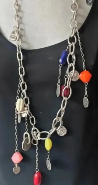 Collar y pulsera Uno de 50 multicolor