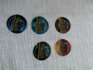 5 Gettoni Gormiti Popolo del Vulcano