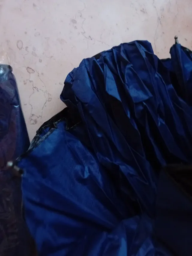 Ombrello pieghevole grande nero blu notte 100cm