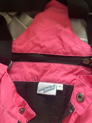 Pantalones de nieve rosa y negro niñ@