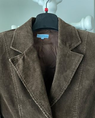 Giacca Donna Velluto a Coste Marrone Taglia M