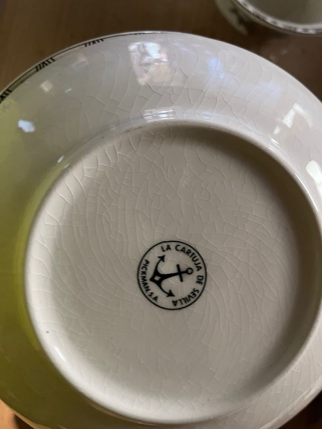 Juego Consomé La Cartuja Cesta Floral