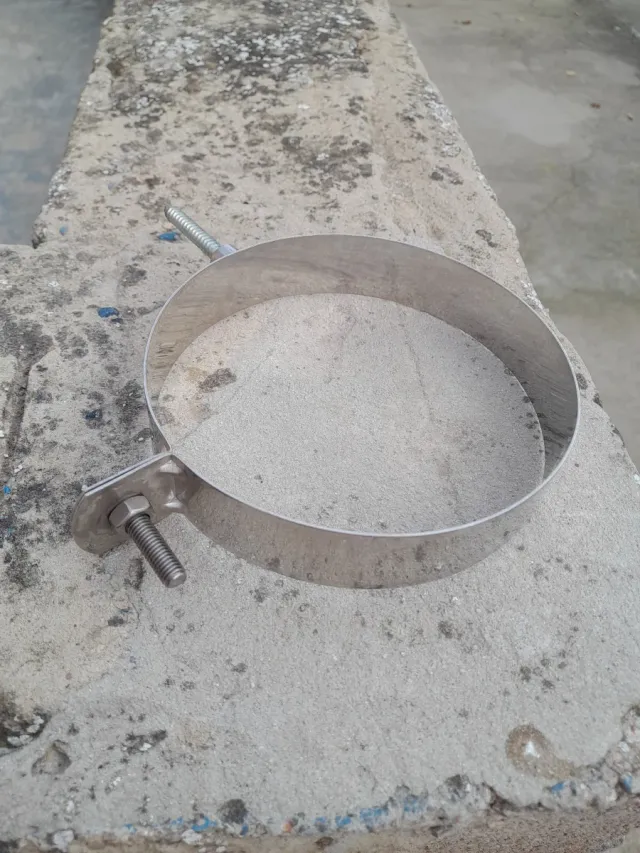 Abrazaderas para chimenea inox
