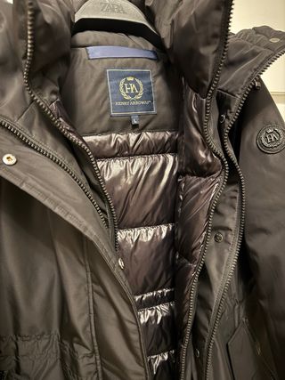 Abrigo Henry Arroway Negro Talla L