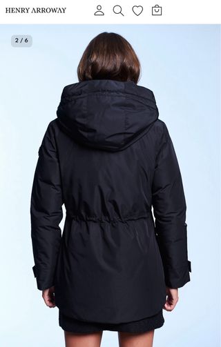 Abrigo Henry Arroway Negro Talla L