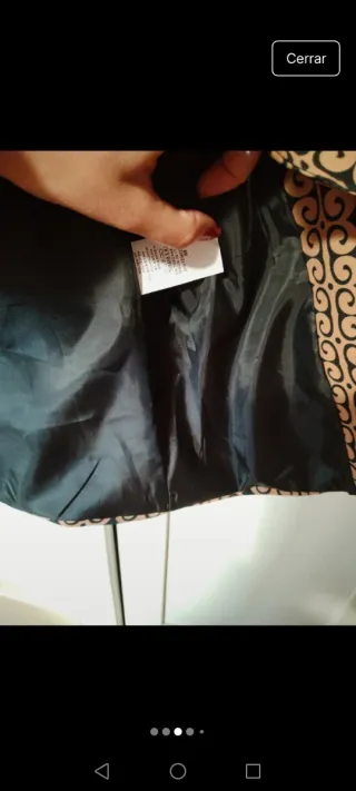 Chaqueta torera estampada