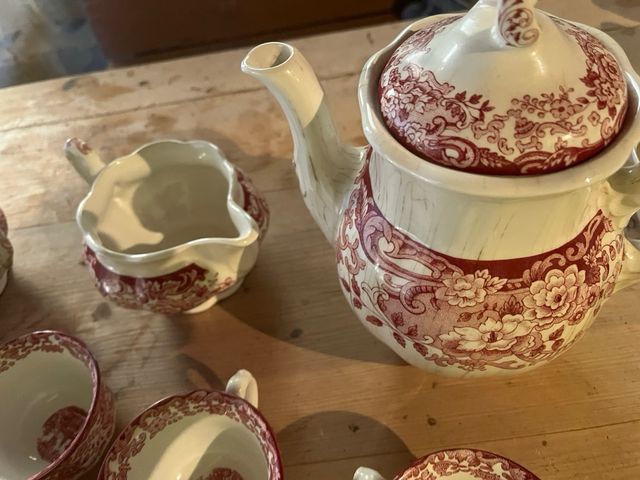 Juego de té La Cartuja de Sevilla