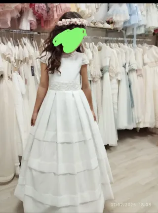Vestido Comunión Pureza María 2025. Cancán incl.