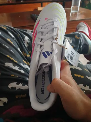 Zapatillas Adidas Predator Futbol Blancas Rosas