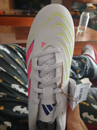 Zapatillas Adidas Predator Futbol Blancas Rosas