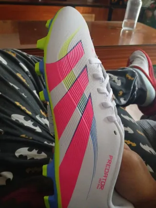 Zapatillas Adidas Predator Futbol Blancas Rosas