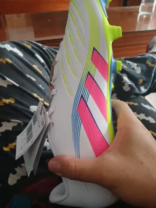 Zapatillas Adidas Predator Futbol Blancas Rosas