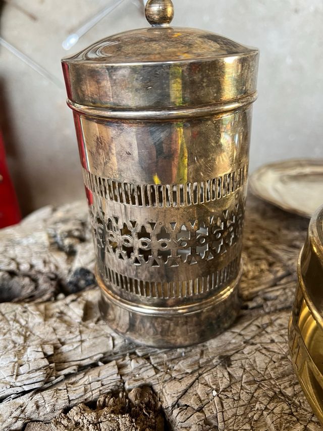 Plata Alpaca Decorativa Antigua