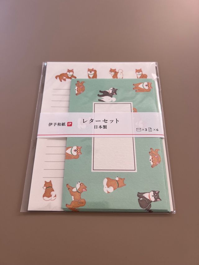 Set de cartas y sobres Shiba hecho en Japón