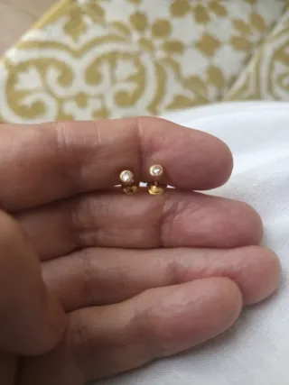 Pendientes bebé oro 18k