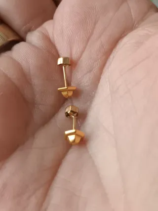Pendientes bebé oro 18k