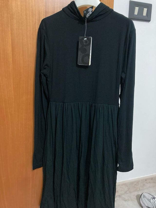 Abito lungo nero donna