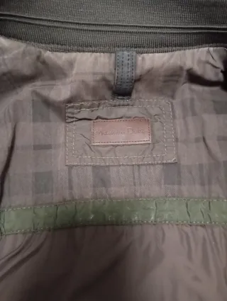 Abrigo Massimo Dutti Talla XL Marrón Oliva