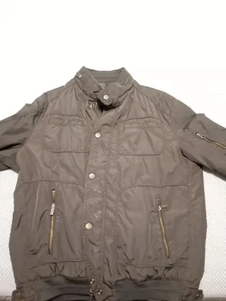 Abrigo Massimo Dutti Talla XL Marrón Oliva