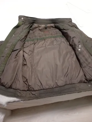 Abrigo Massimo Dutti Talla XL Marrón Oliva