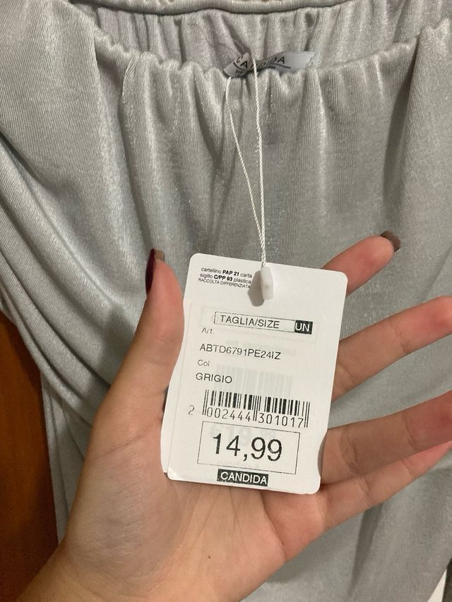 Abito donna silver taglia unica