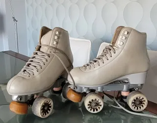 Patines Belati 4 Ruedas blanco nacarado. N°37