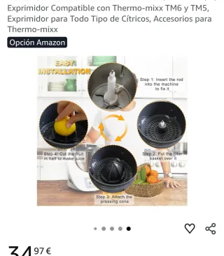 Exprimidor Cítricos Thermomix TM6/TM5.