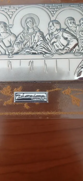 Quadretto Argento e Murano Ultima Cena