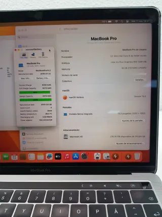 MacBook Pro A1706 2017 intel i5 16Gb 256Gb