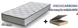 Lote canapé y colchón Viscocarbono