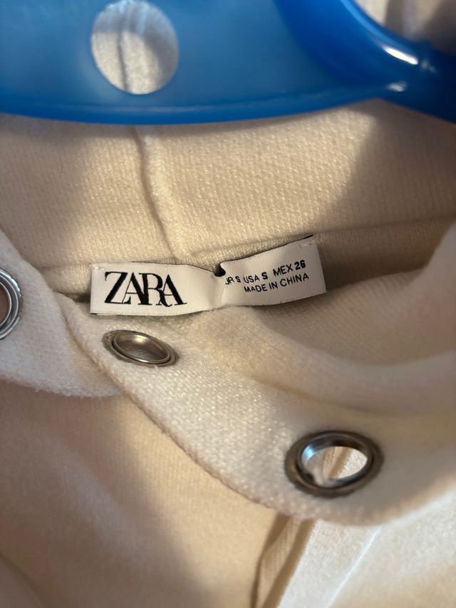 Sudadera Zara Beige Talla S