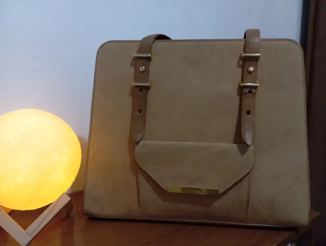 Bolso Pedro del Hierro cuero beige claro