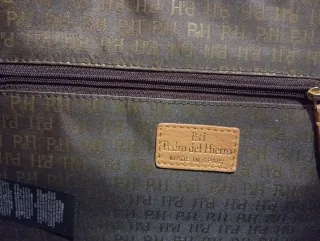 Bolso Pedro del Hierro cuero beige claro