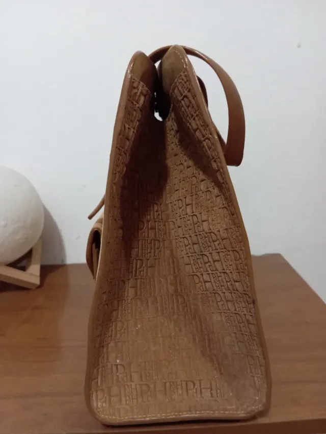 Bolso Pedro del Hierro cuero beige claro
