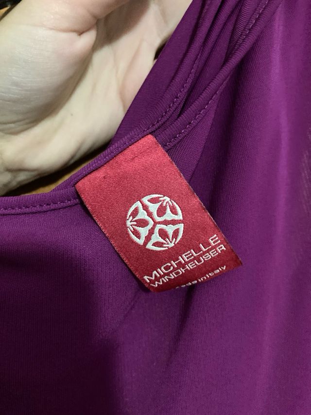 Abito donna viola con paillettes