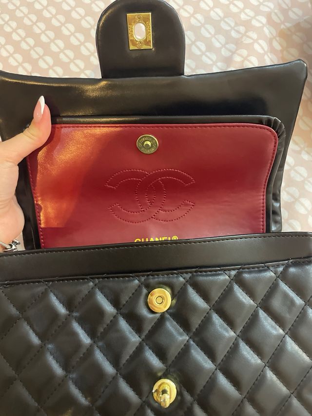 Bolso Chanel Clásico Negro Piel
